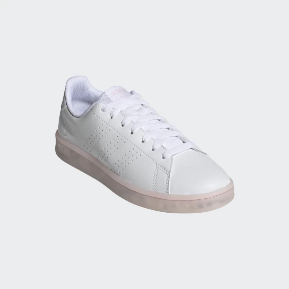 Zapatillas Adidas Advantage Blanco Rosa Mujer - Imagen 3