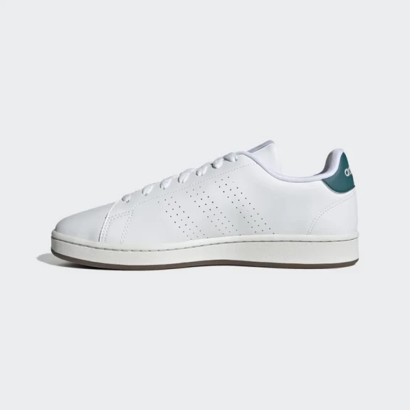 Zapatillas Adidas Advantage Blanco Verde Hombre - Imagen 2