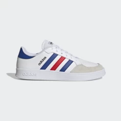 Zapatillas Adidas Breaknet Blanco Azul Rojo Hombre