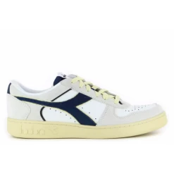 Zapatillas Diadora Magic BSKT Low Suede Blanco Marino Hombre