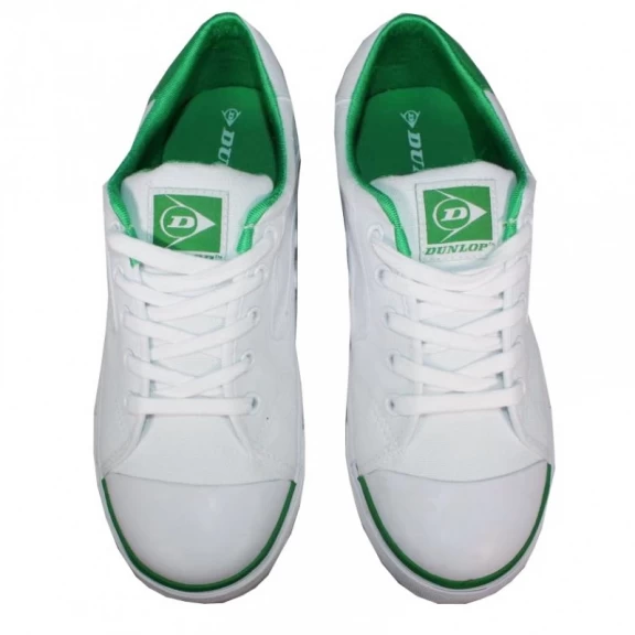 Zapatillas Dunlop Flash Blanco Verde Unisex - Imagen 3