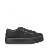 Zapatillas Lona Victoria Plataforma 109201 Negra Mujer
