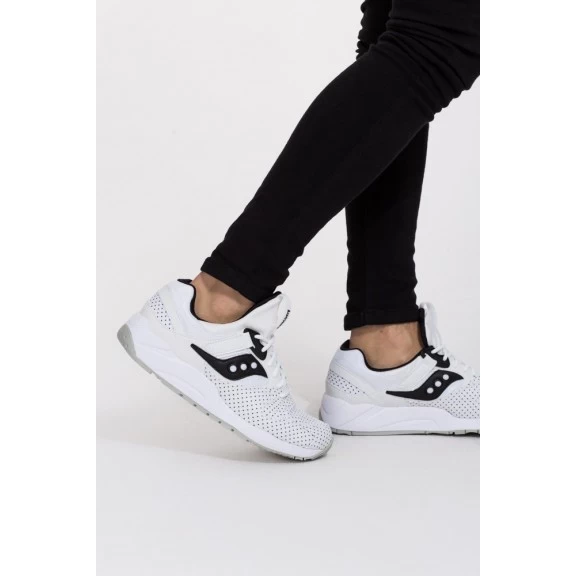 Zapatillas Saucony Grid 9000 Blanco Lunares Negro Hombre - Imagen 6