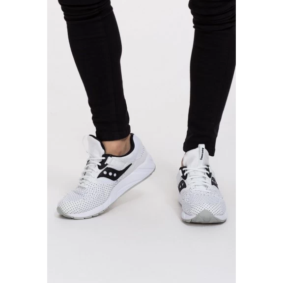 Zapatillas Saucony Grid 9000 Blanco Lunares Negro Hombre - Imagen 7