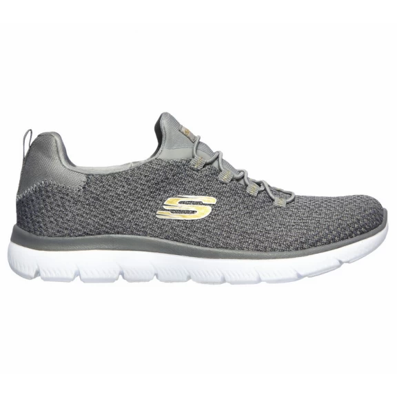 Zapatillas Skechers Summits Bright Brezel Gris Mujer