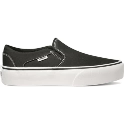 Zapatillas Vans Asher Platforma Negra Mujer