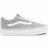 Zapatillas Vans WM Ward Platform Suede Dots Gris Blanco