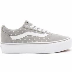 Zapatillas Vans WM Ward Platform Suede Dots Gris Blanco