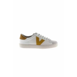 Zapatillas Victoria Canvas 1126142 Blanco Mostaza Mujer
